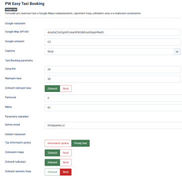 Easy Taxi Booking - modul Joomla