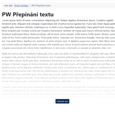 Toggle text - Joomla plugin